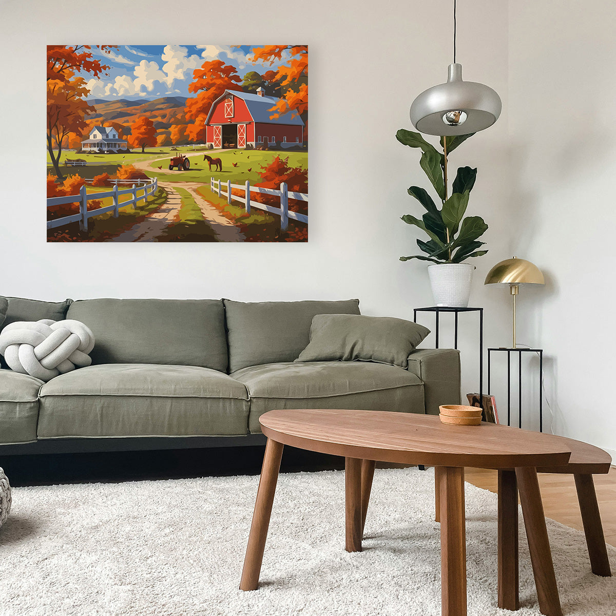 Set Pictură pe numere – Toamna la Fermă 6070