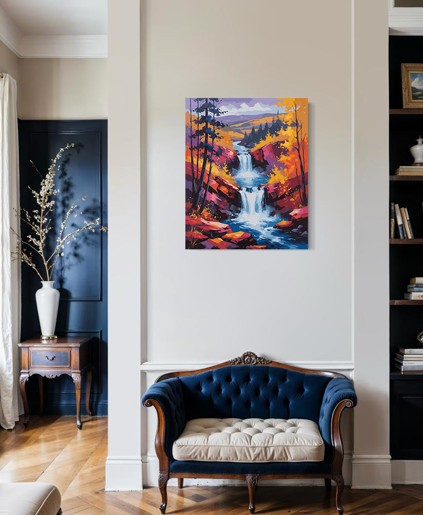 Set Pictură pe numere – Peisaj de Toamnă 6078