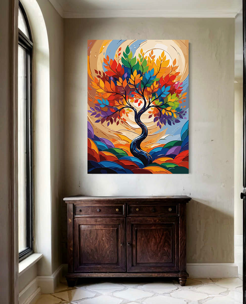 Set Pictură pe numere – Copac de Toamnă 6079