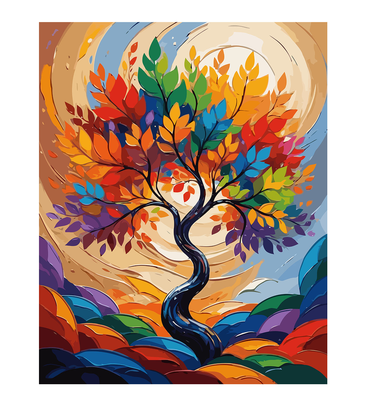 Set Pictură pe numere – Copac de Toamnă 6079