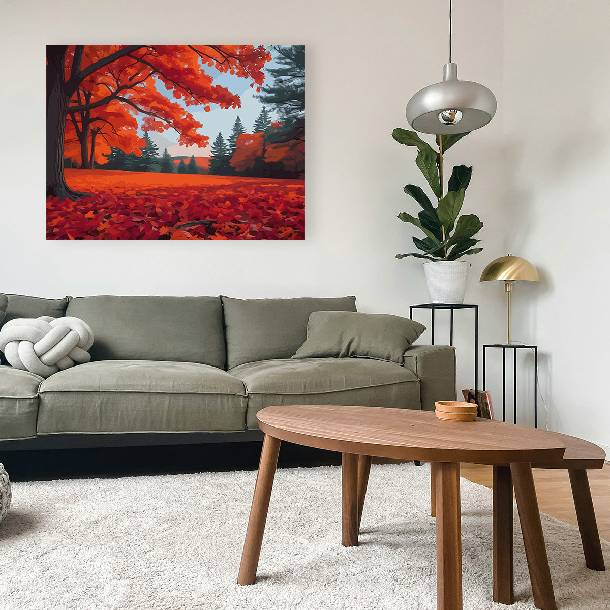 Set Pictură pe numere – Toamnă Roșiatică 6082