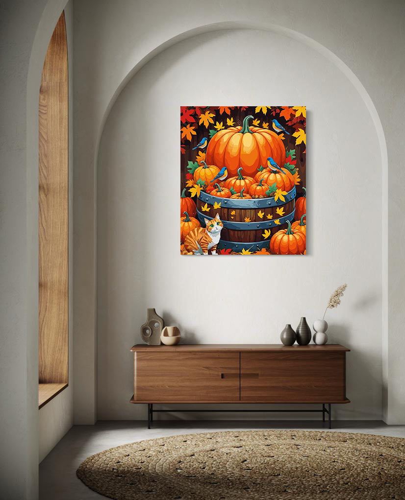 Set Pictură pe numere – Dovleac de Toamnă 6084