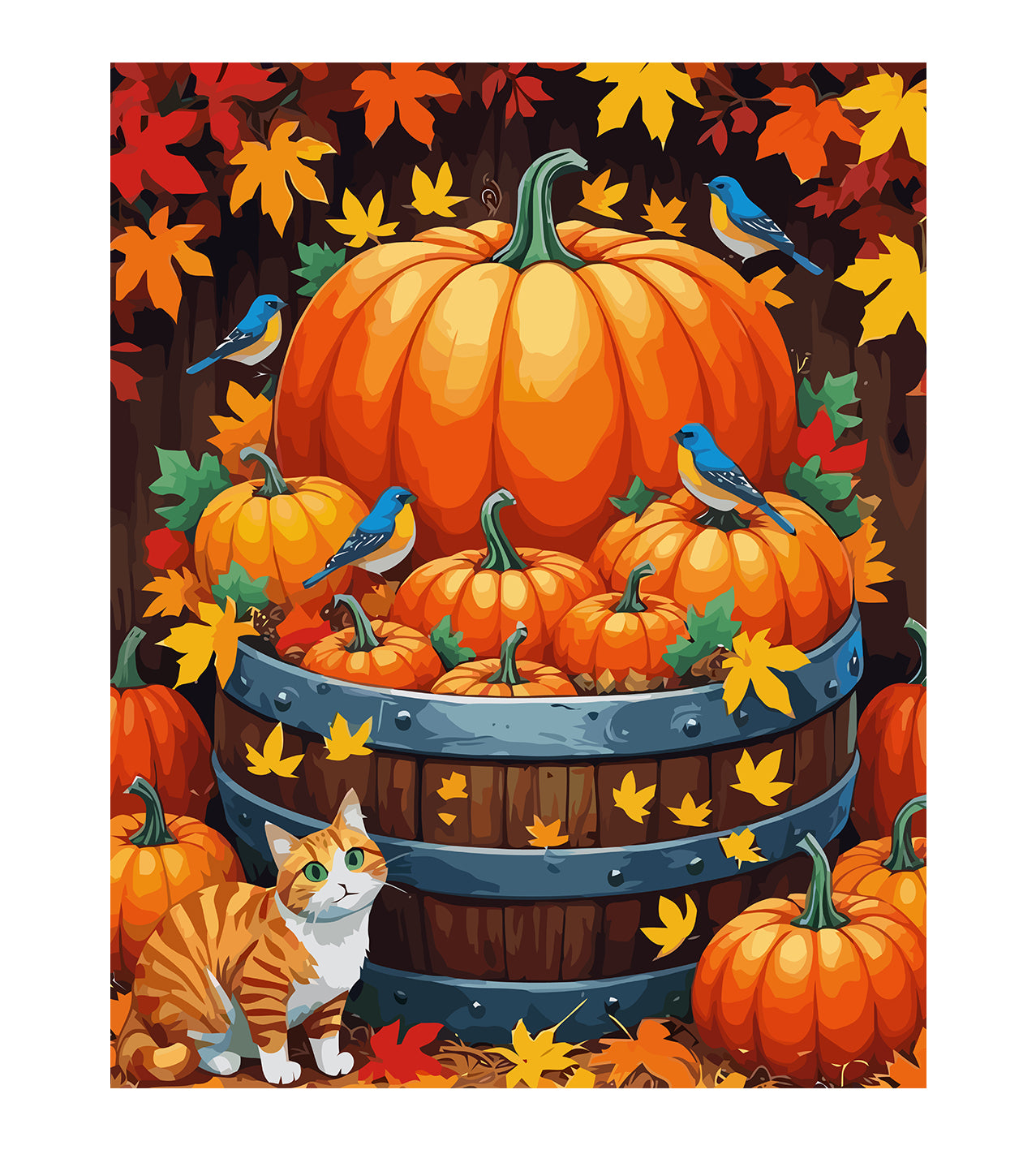 Set Pictură pe numere – Dovleac de Toamnă 6084