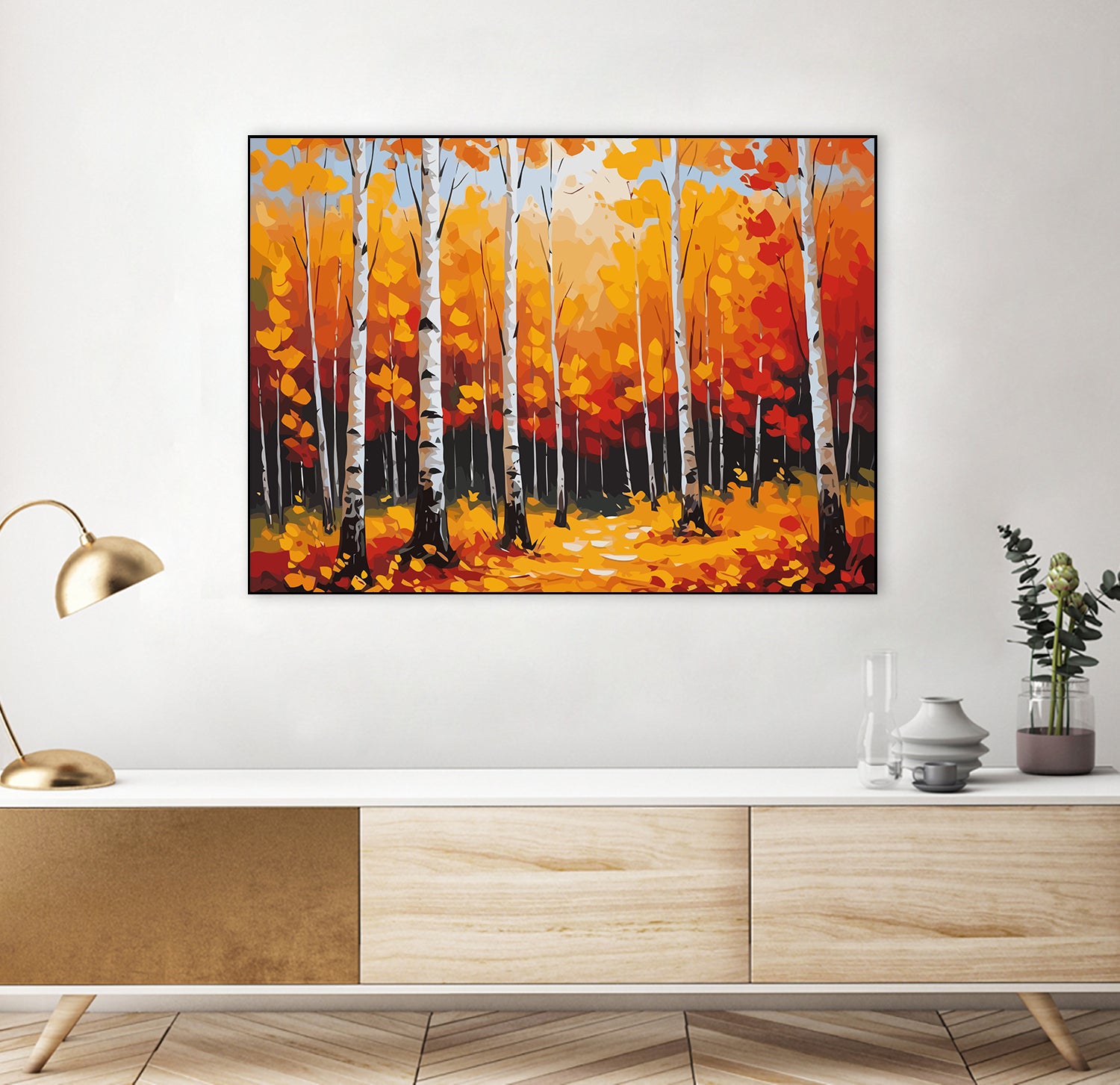 Set Pictură pe numere – Peisaj de Toamnă 6090