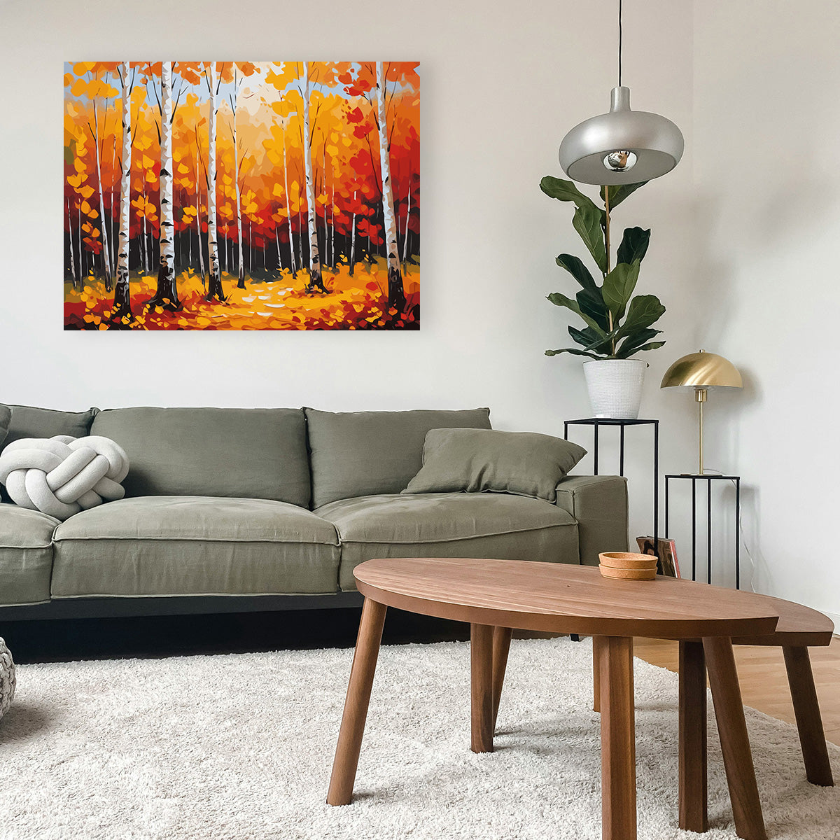 Set Pictură pe numere – Peisaj de Toamnă 6090