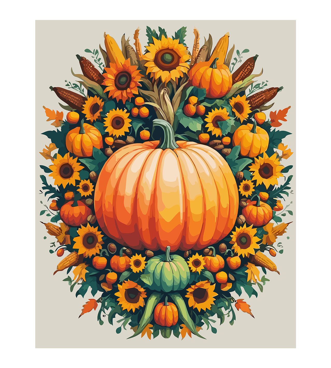 Set Pictură pe numere – Dovleac de Toamnă 6091