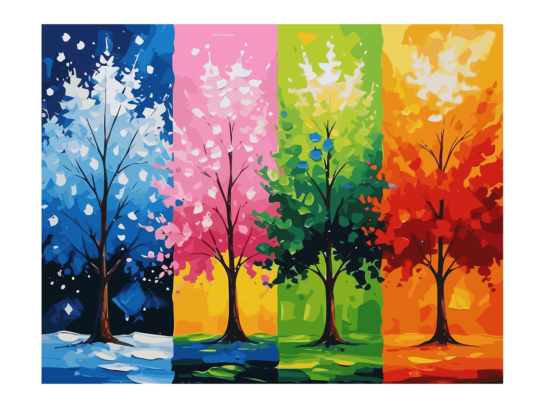 Set Pictură pe numere – Patru Anotimpuri 6096