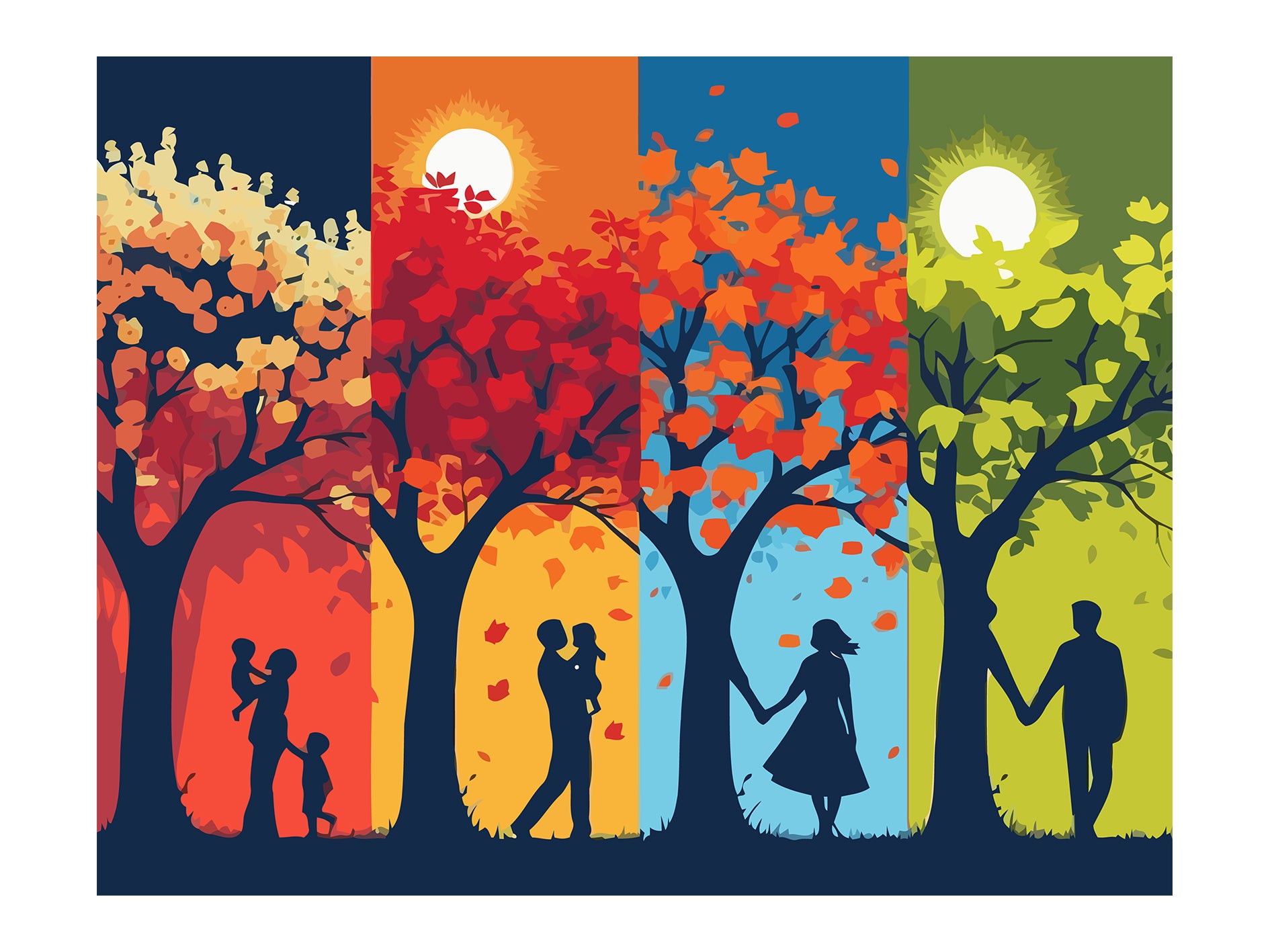 Set Pictură pe numere – Patru Anotimpuri 6097