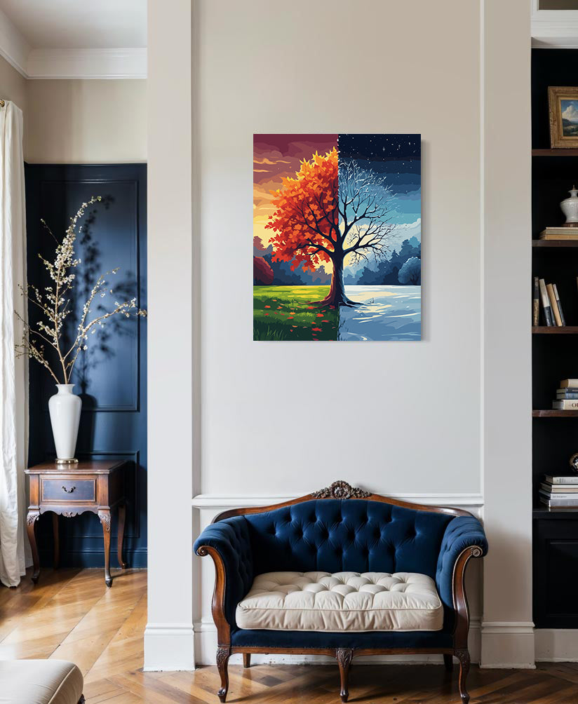 Set Pictură pe numere – Iarna și Toamna 6098