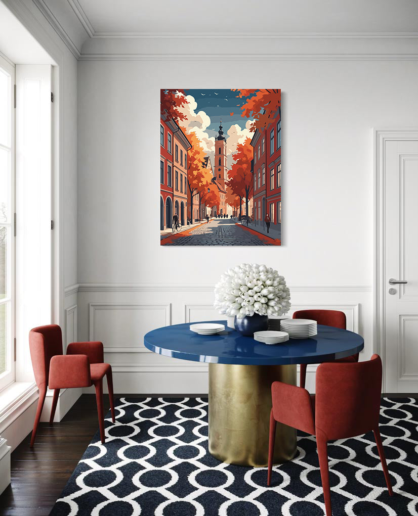 Set Pictură pe numere – Toamna în Oraș 6099