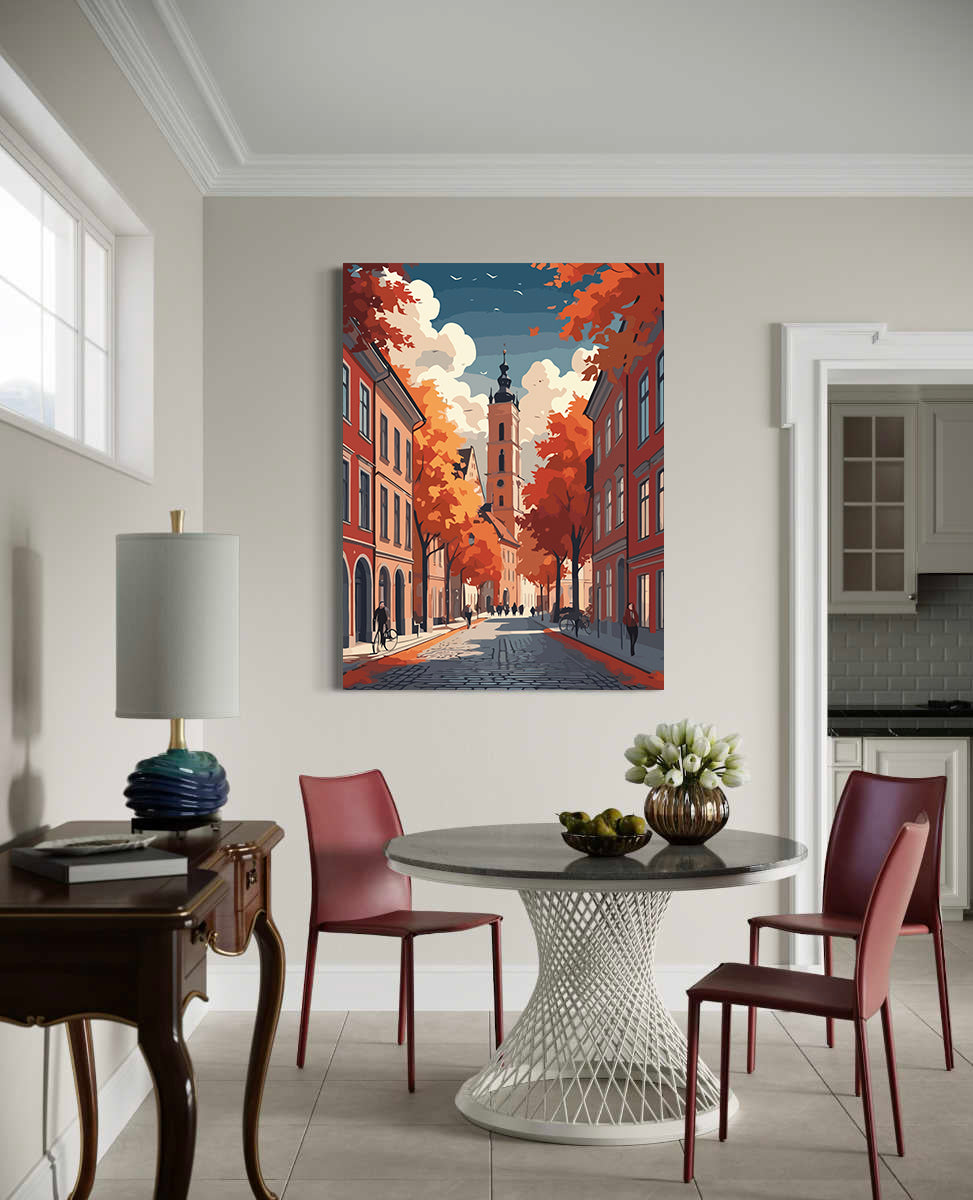 Set Pictură pe numere – Toamna în Oraș 6099