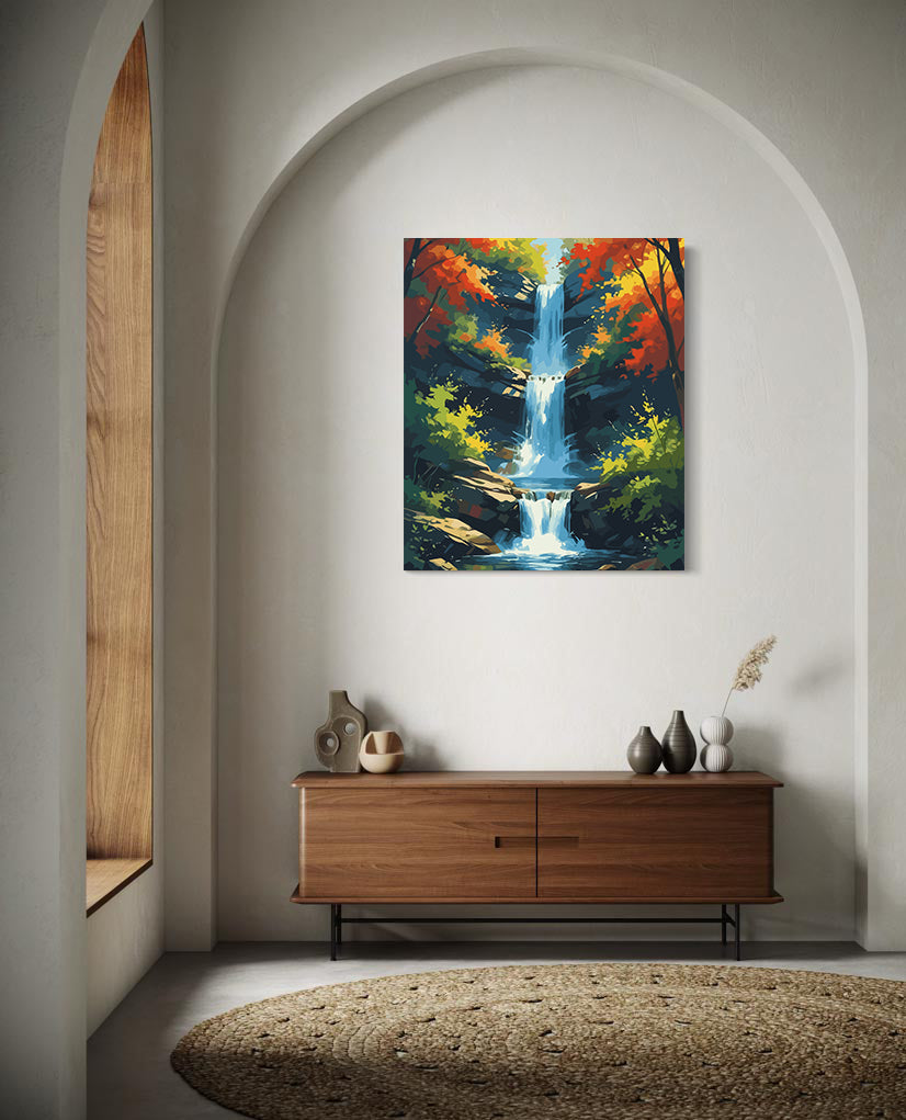 Set Pictură pe numere – Pădure Peisaj 6100