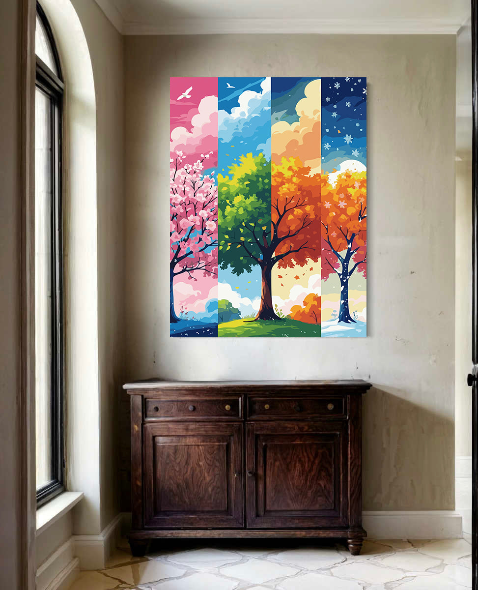 Set Pictură pe numere – Patru Anotimpuri 6102