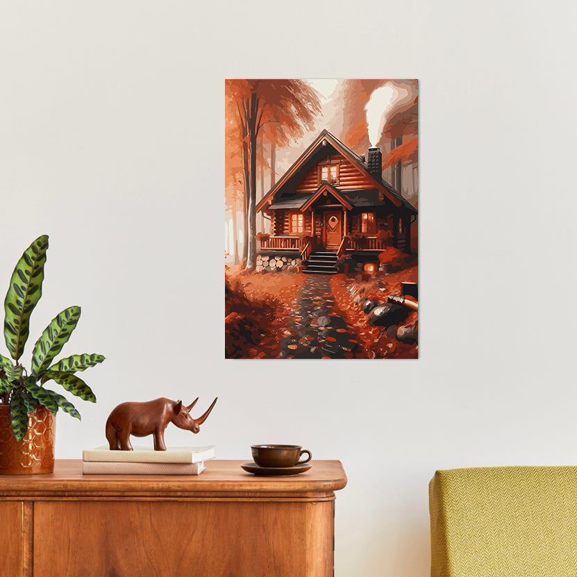 Set Pictură pe numere – Căsuță în Pădure 6108