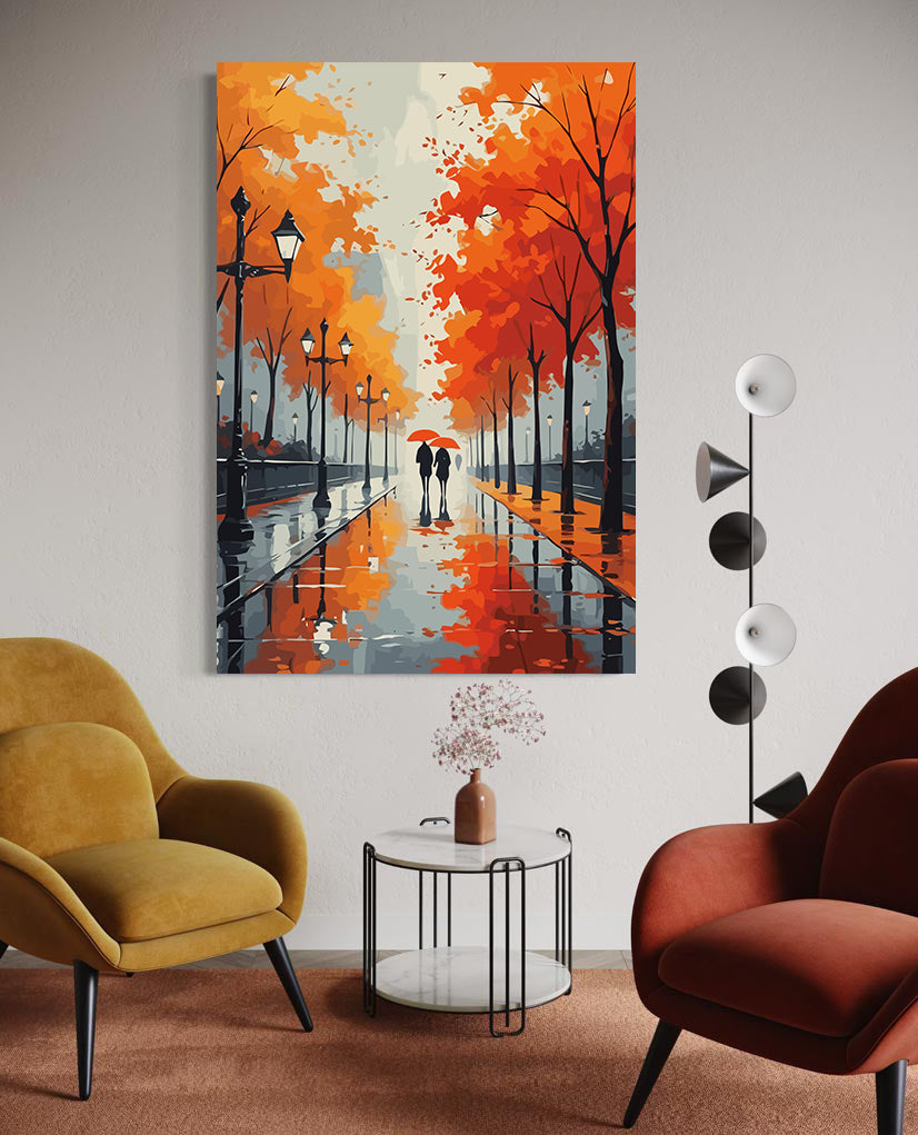 Set Pictură pe numere – Îndrăgostiți Toamna 6118