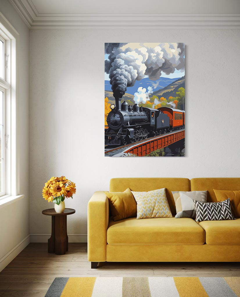 Set Pictură pe numere – Tren cu Aburi 6120