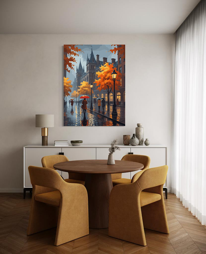 Set Pictură pe numere – Toamnă în Oraș 6121