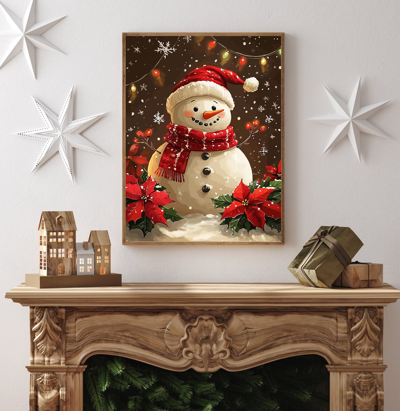 Set Pictură pe numere – Om De Zăpadă Fericit 6126