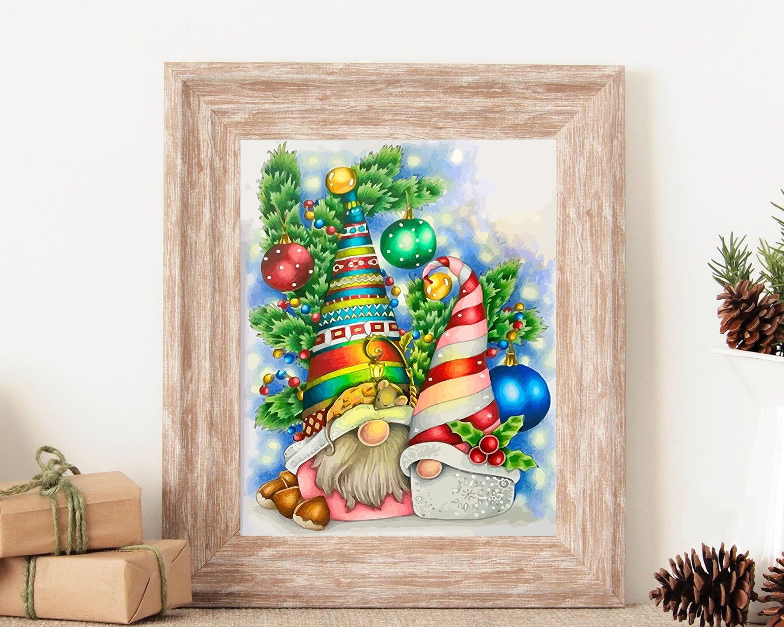 Set Pictură pe numere – Decorațiuni De Crăciun 6132