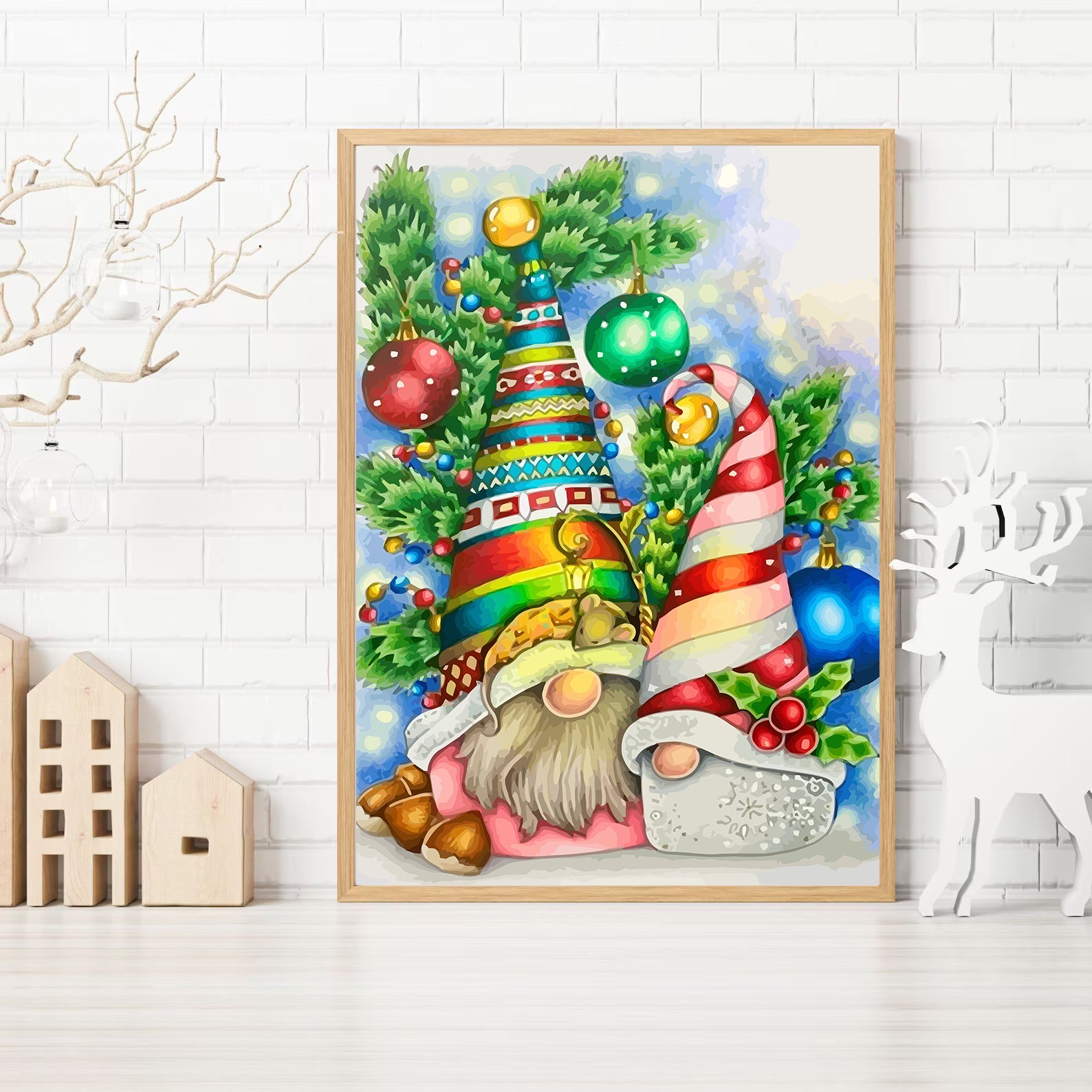 Set Pictură pe numere – Decorațiuni De Crăciun 6132