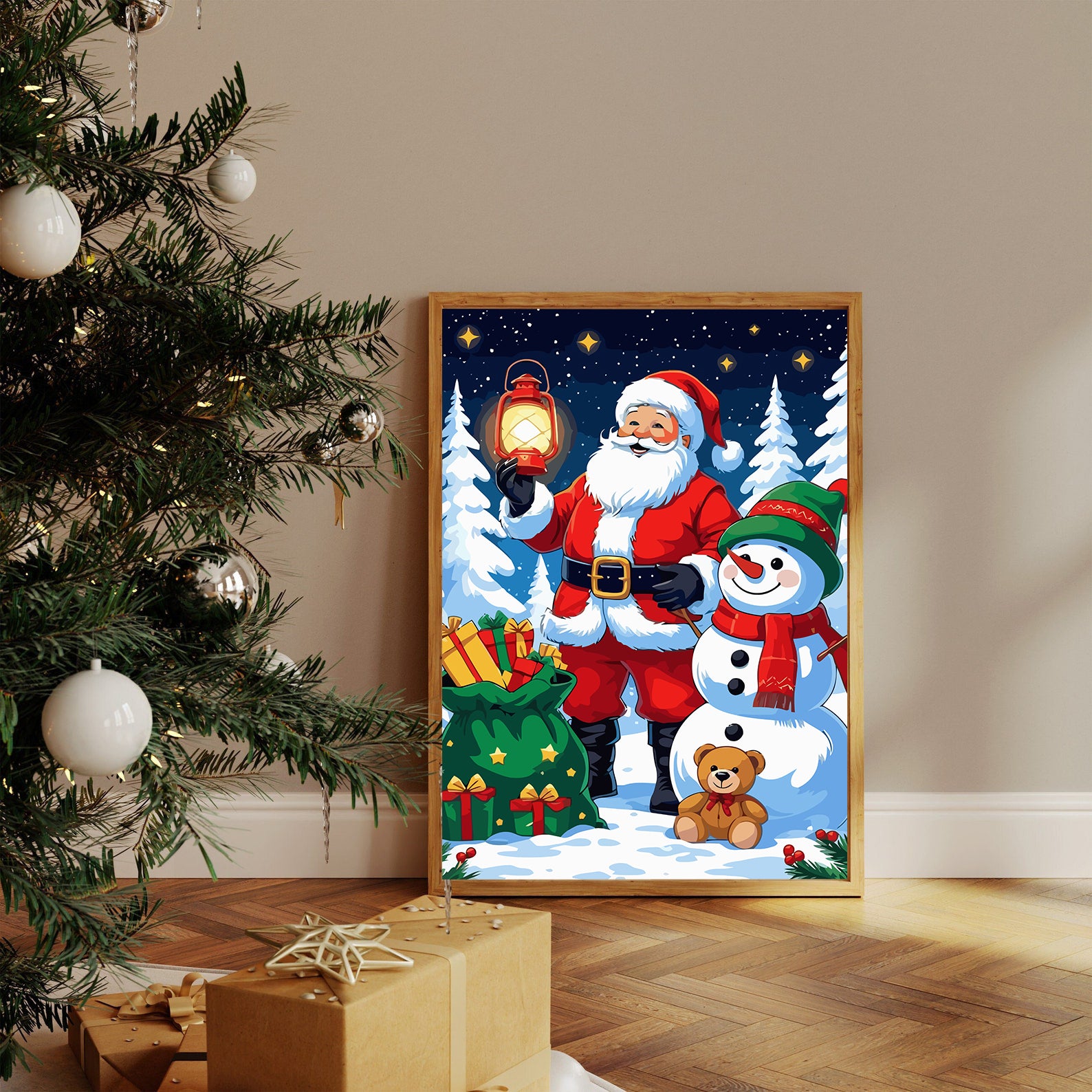 Set Pictură pe numere – Moș Crăciun 6133