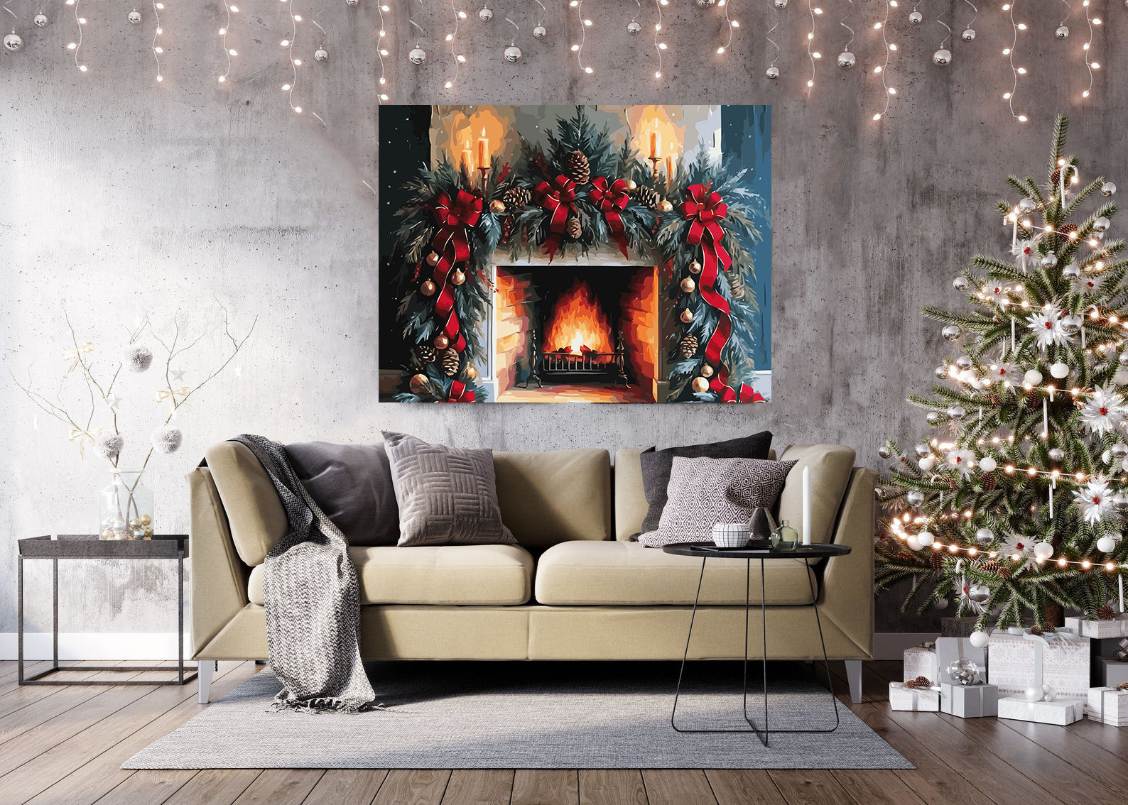 Set Pictură pe numere – Atmosferă De Iarnă 6136