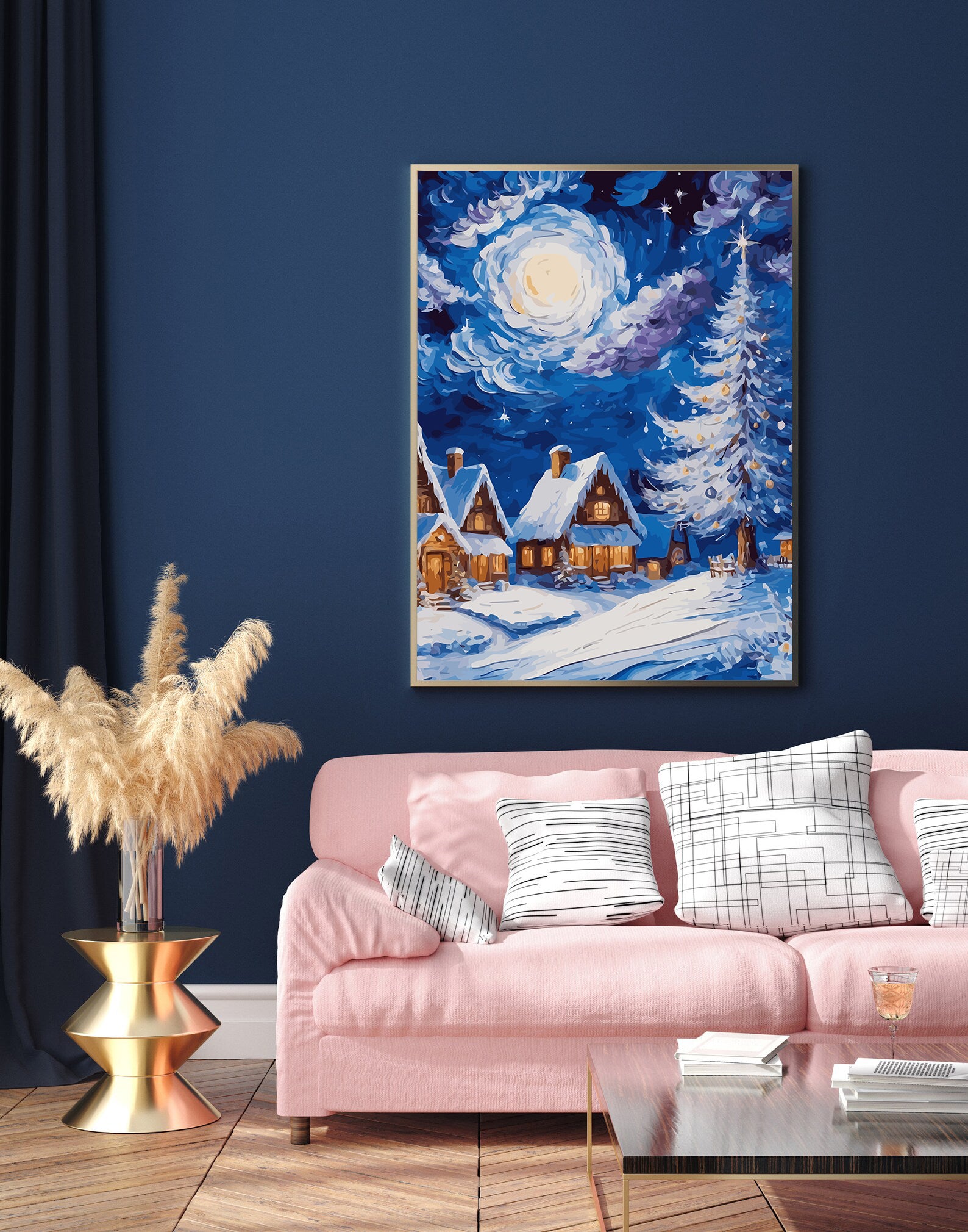 Set Pictură pe numere – Peisaj De Iarnă 6140