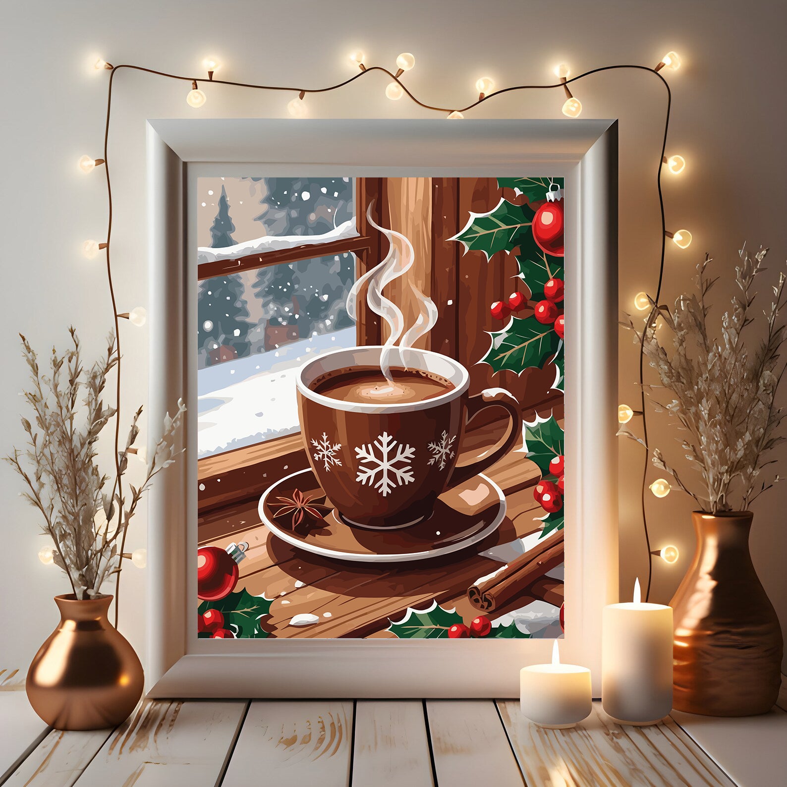 Set Pictură pe numere – Ciocolată Caldă 6151