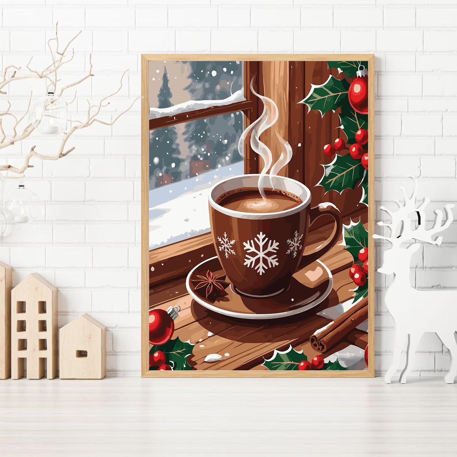 Set Pictură pe numere – Ciocolată Caldă 6151