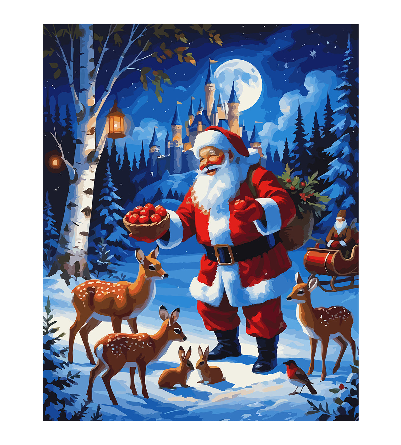 Set Pictură pe numere – Moș Crăciun 6158