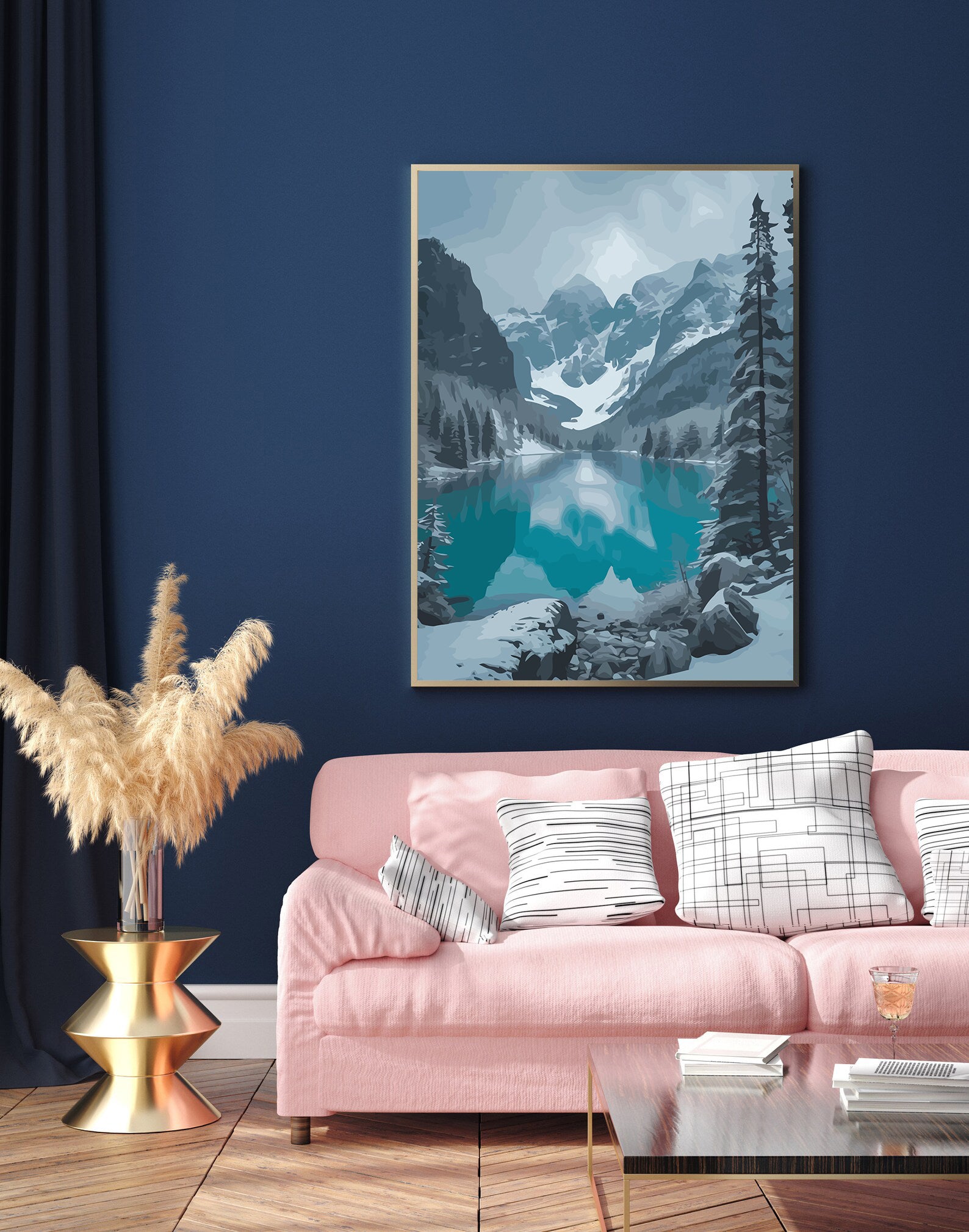 Set Pictură pe numere – Peisaj De Iarnă 6161