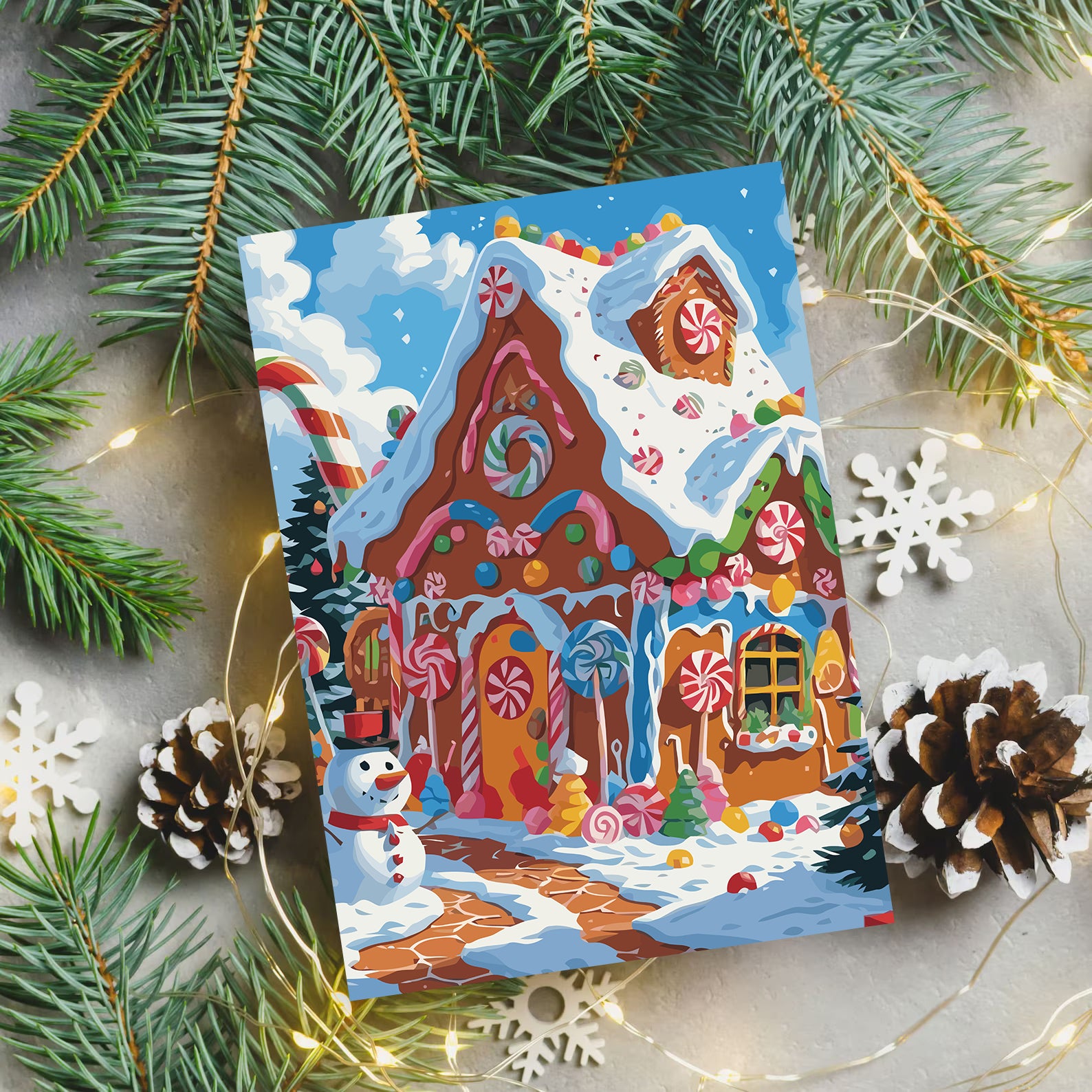 Set Pictură pe numere – Casă Din Turtă Dulce 6163