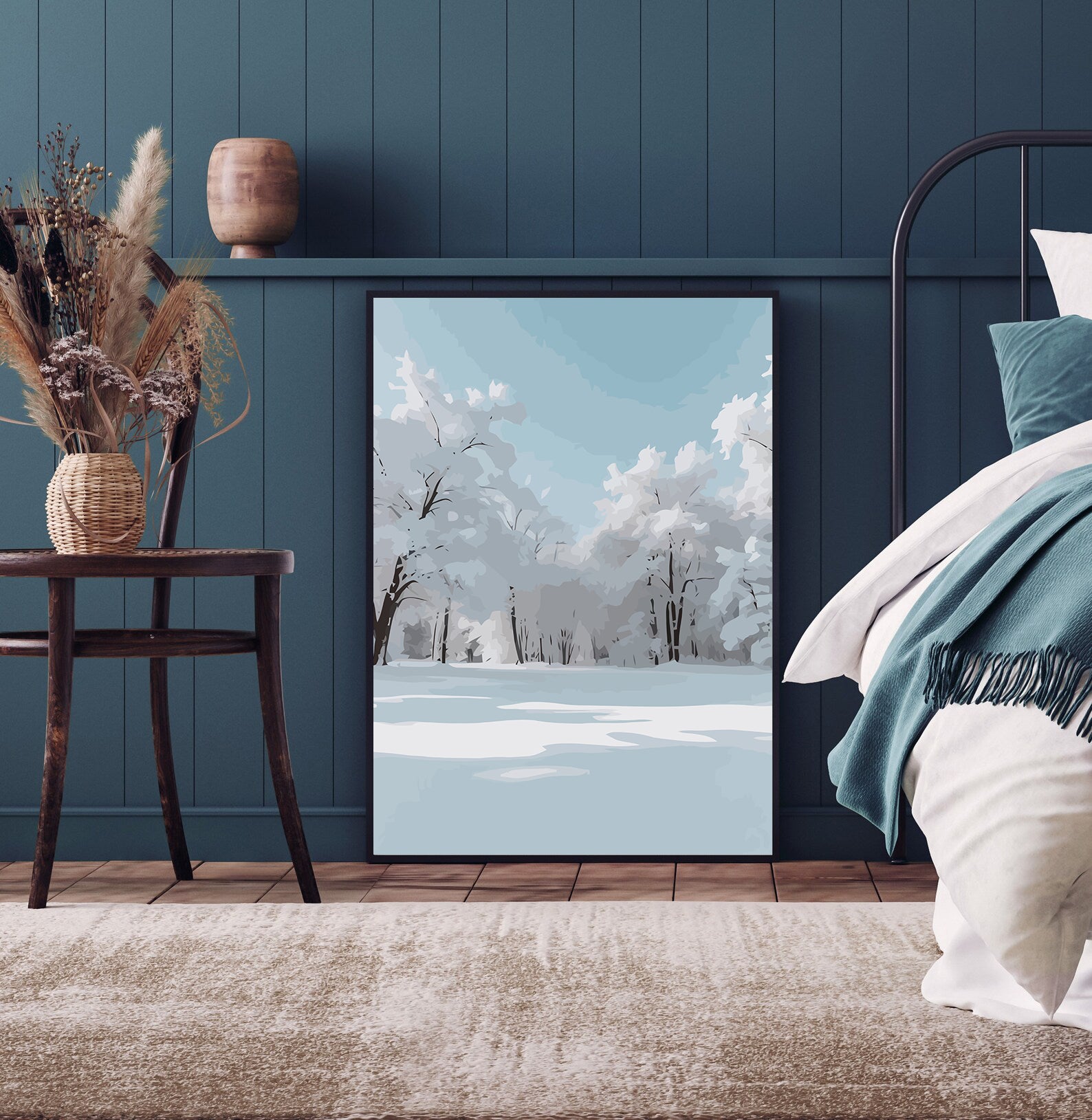 Set Pictură pe numere – Peisaj De Iarnă 6176