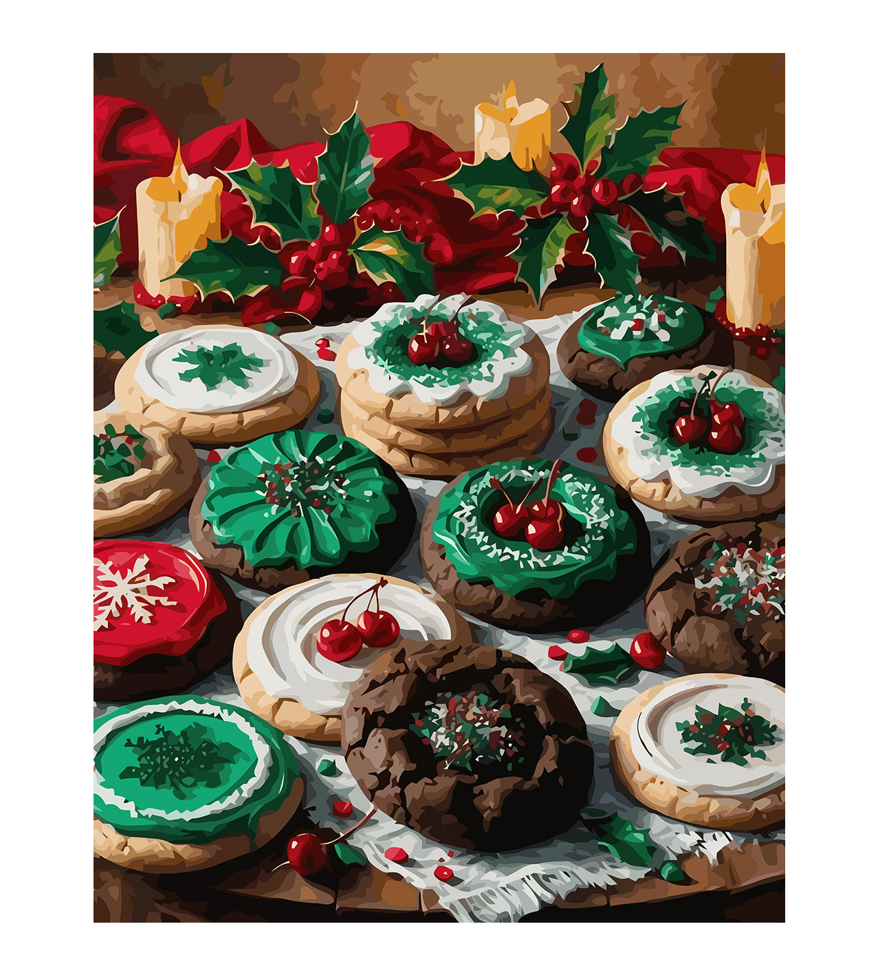 Set Pictură pe numere – Biscuiți De Crăciun 6186