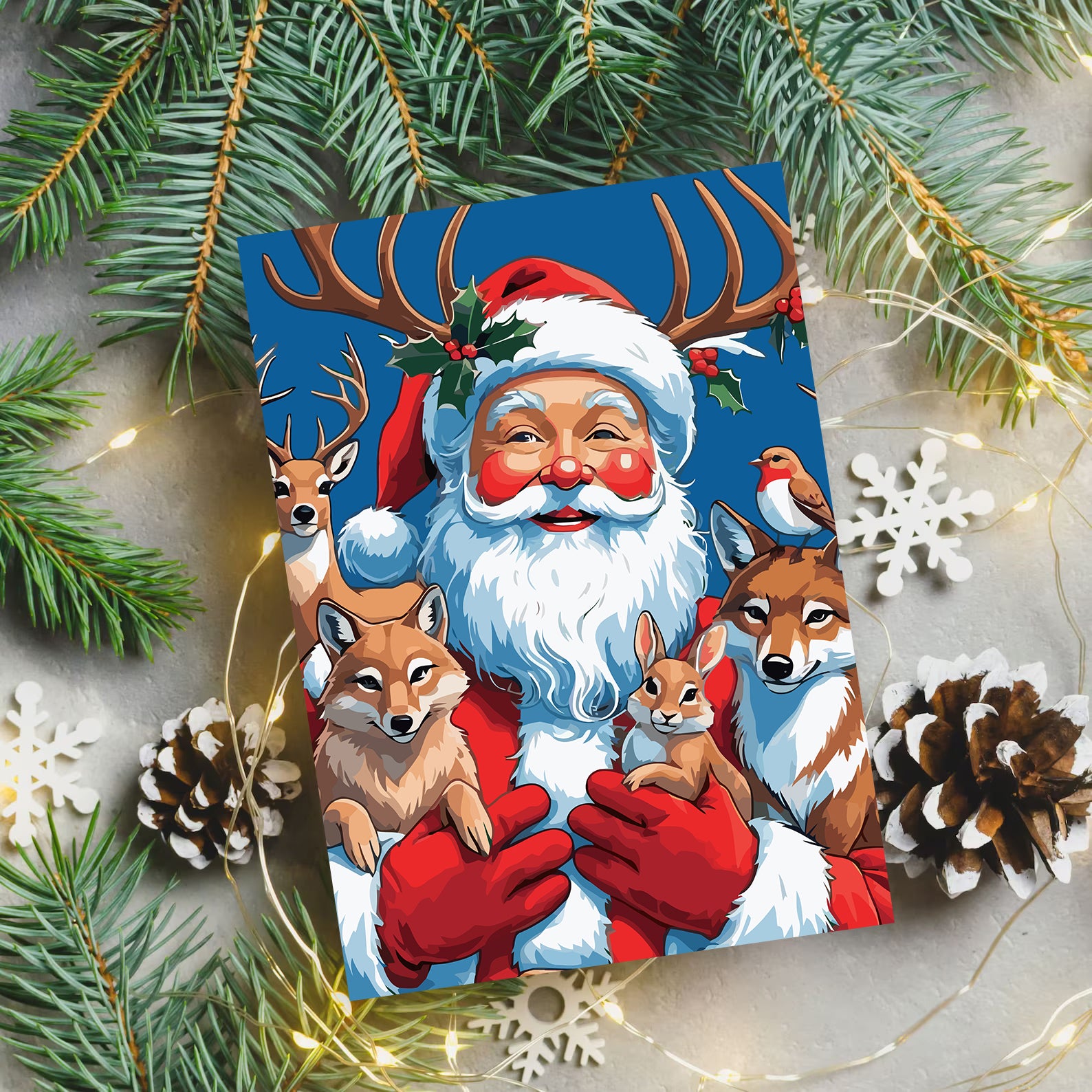 Set Pictură pe numere – Moș Crăciun 6188