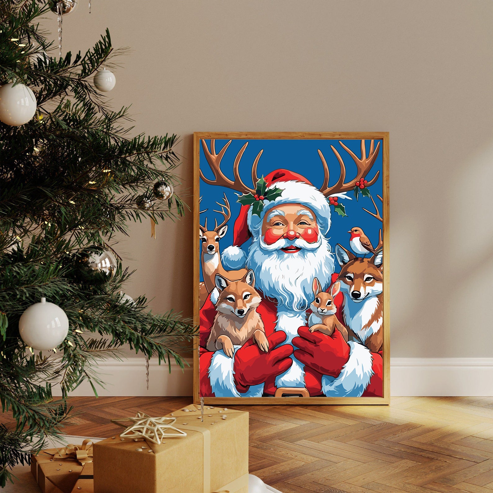 Set Pictură pe numere – Moș Crăciun 6188