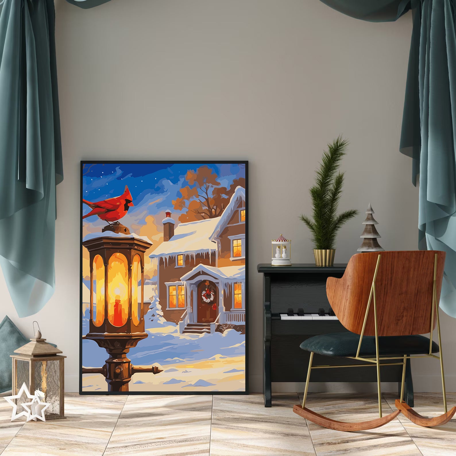 Set Pictură pe numere – Iarna În Oraș 6189