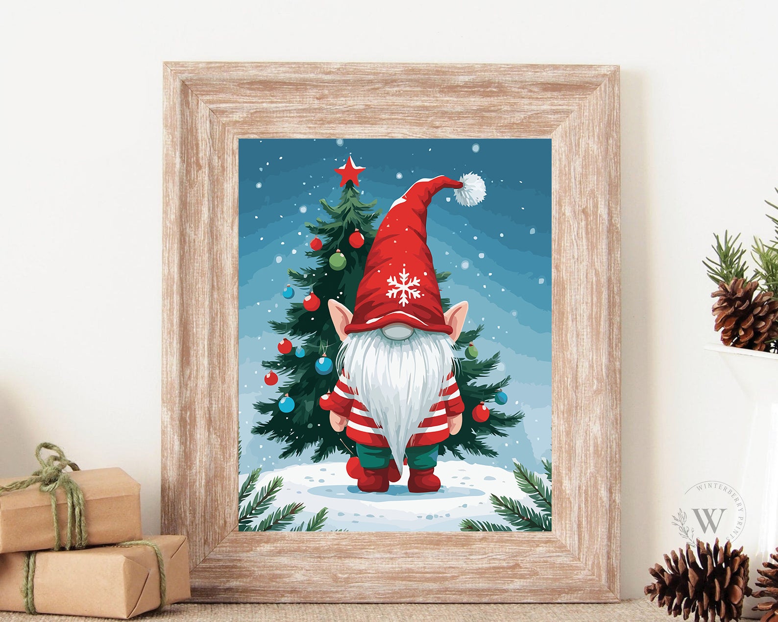 Set Pictură pe numere – Spiriduș De Crăciun 6191