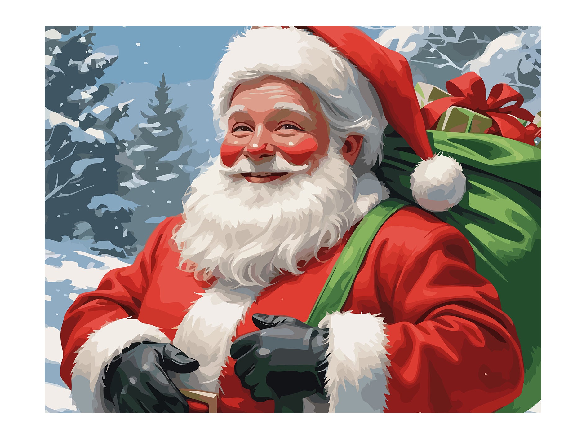 Set Pictură pe numere – Moș Crăciun 6195