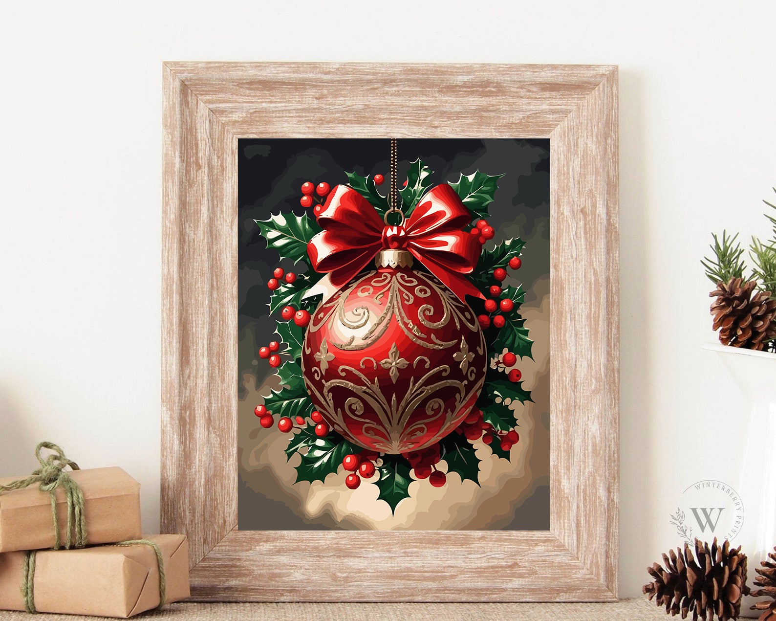 Set Pictură pe numere – Decorațiuni De Crăciun 6202