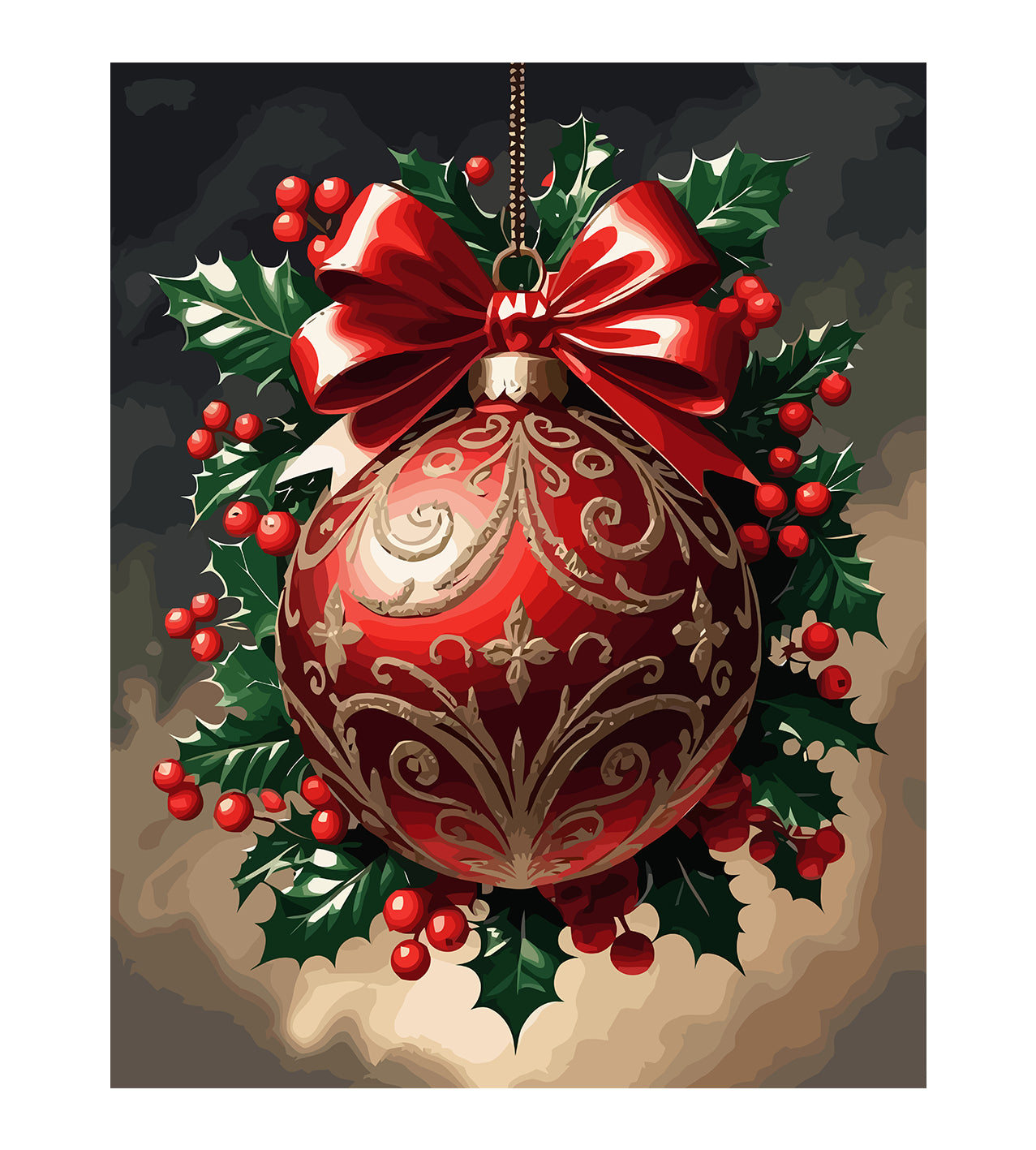 Set Pictură pe numere – Decorațiuni De Crăciun 6202