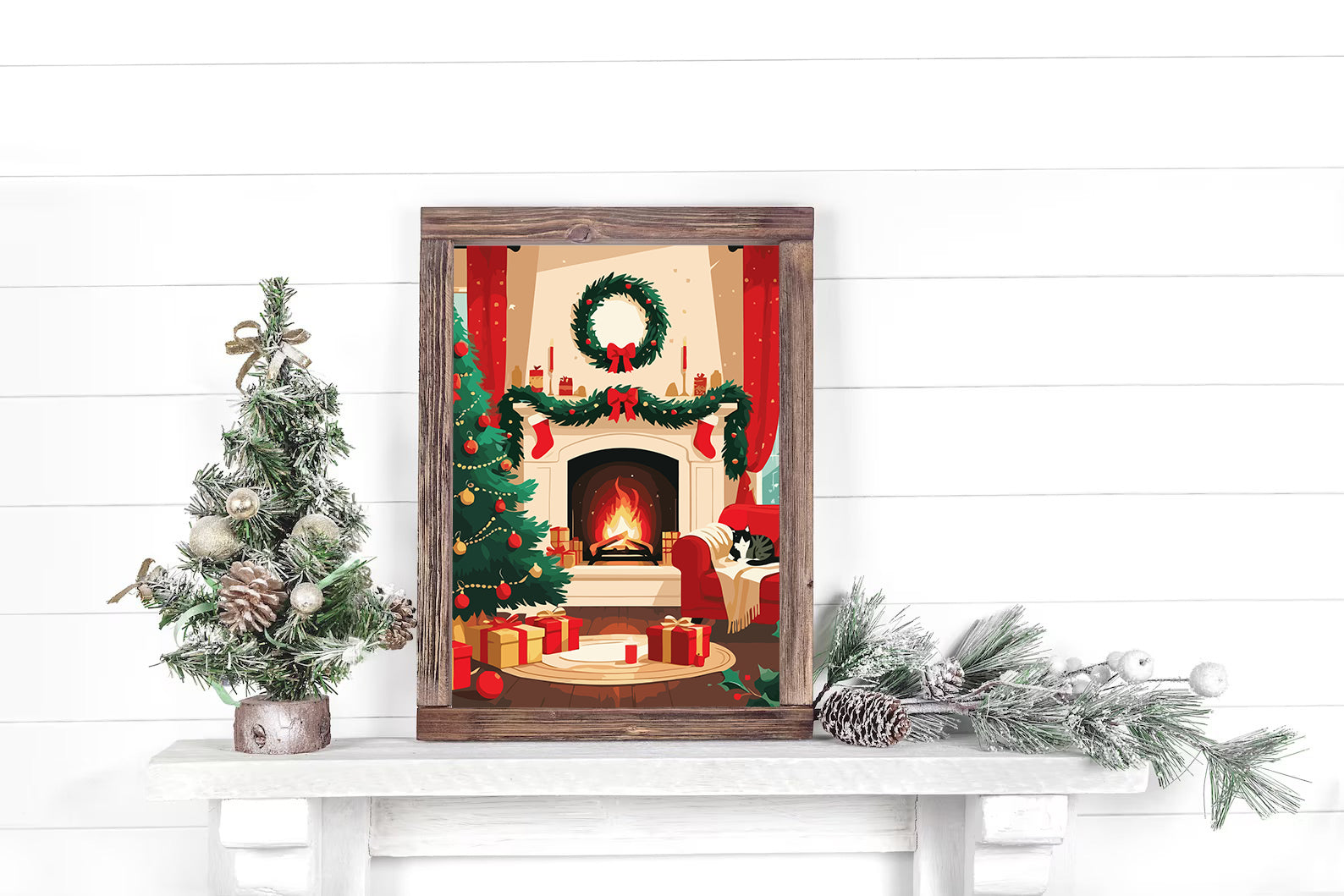 Set Pictură pe numere – Atmosferă De Crăciun 6208