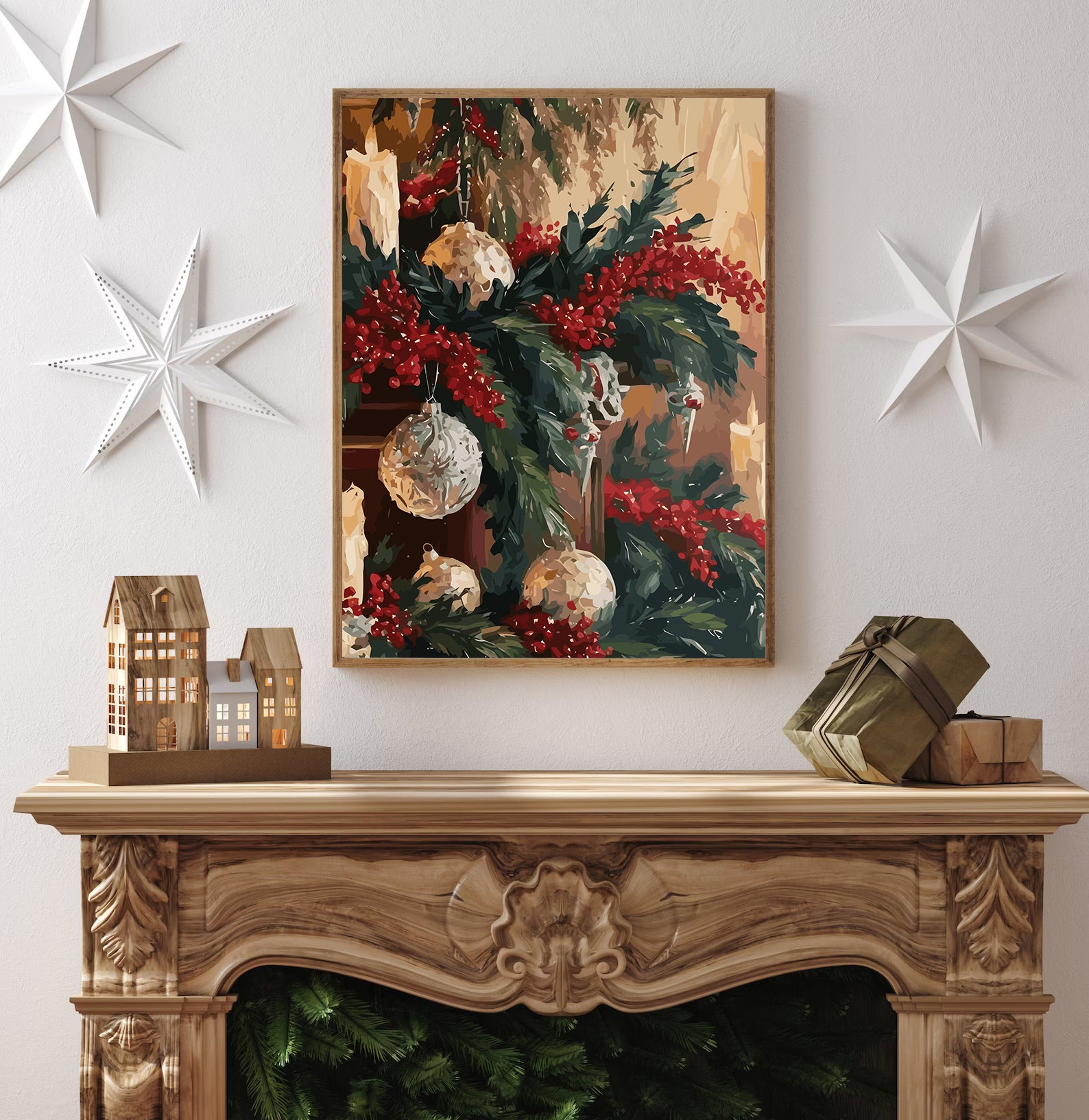 Set Pictură pe numere – Decorațiuni De Crăciun 6214