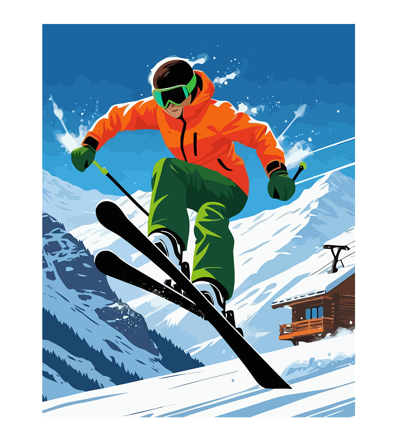 Set Pictură pe numere – Sport De Iarnă 6219