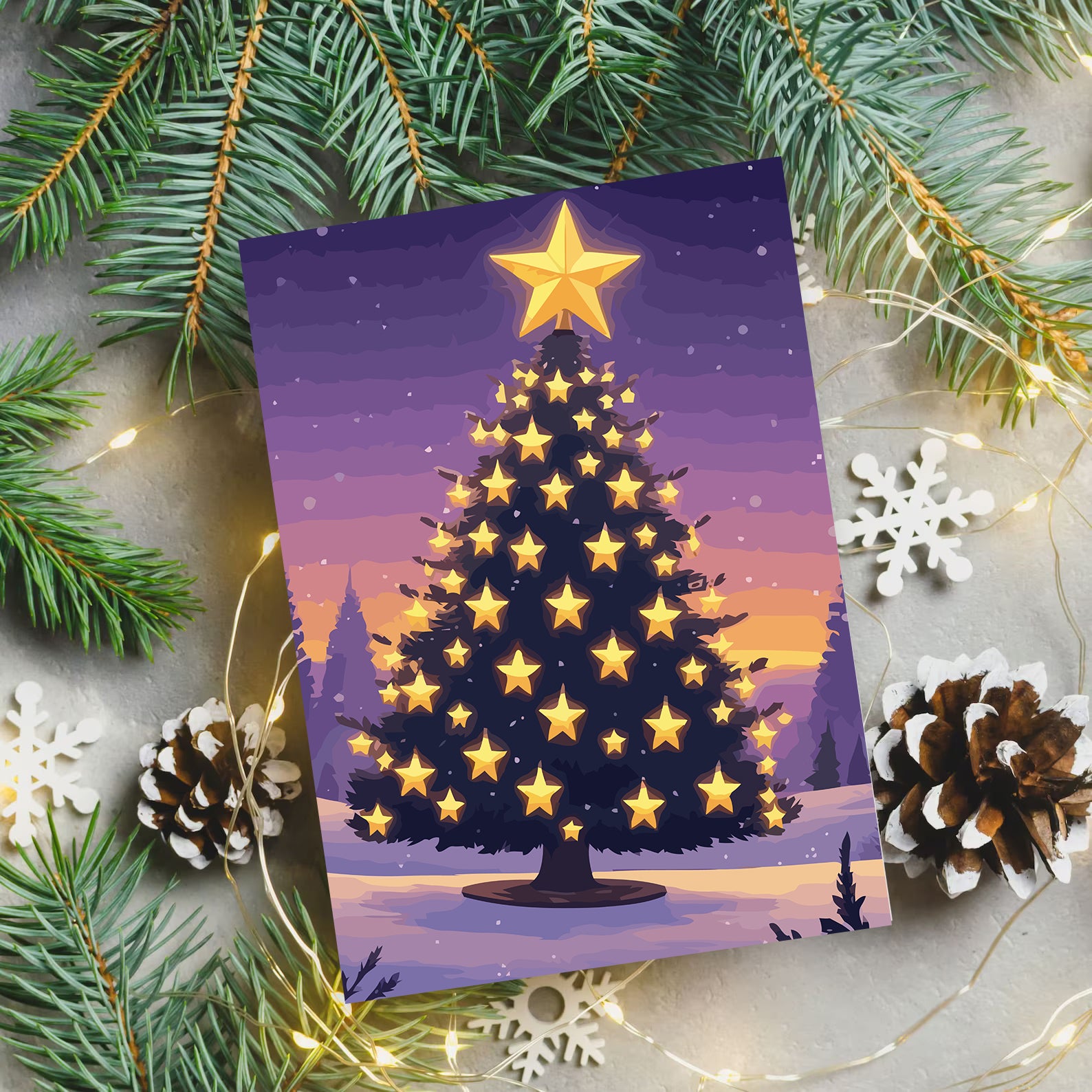 Set Pictură pe numere – Brad De Crăciun 6222