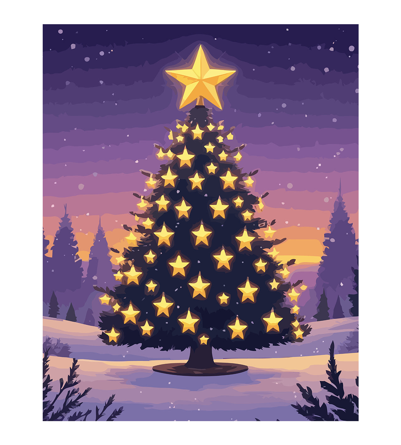 Set Pictură pe numere – Brad De Crăciun 6222