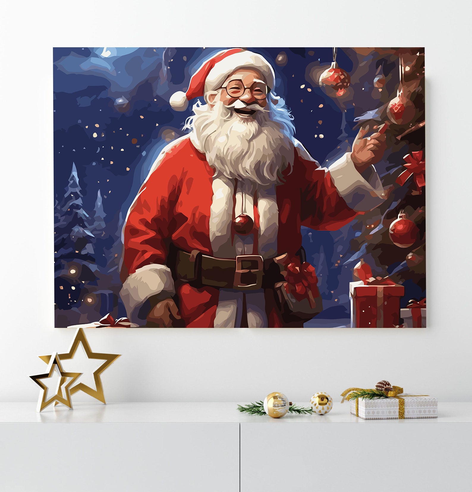 Set Pictură pe numere – Moș Crăciun 6225