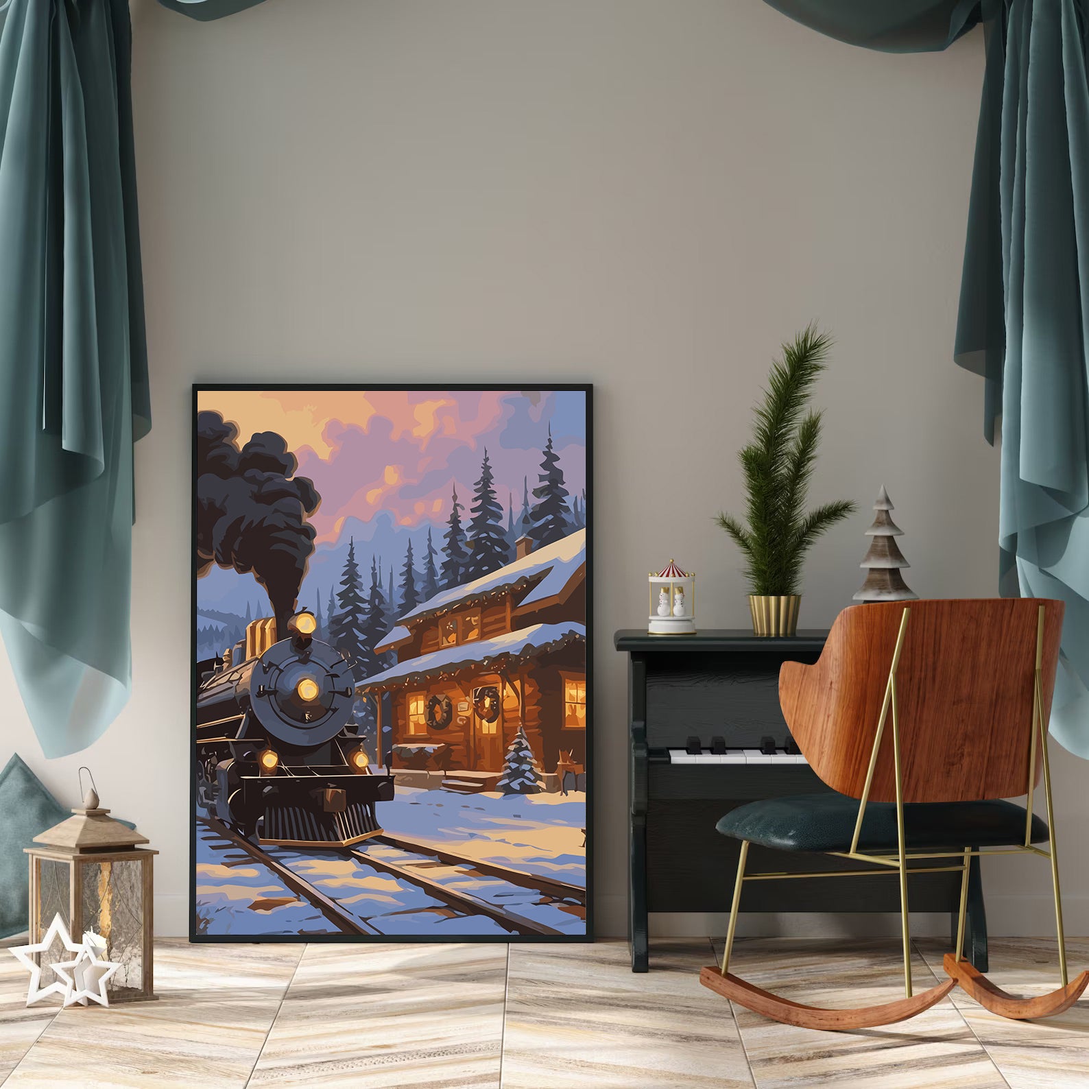 Set Pictură pe numere – Trenul Polar 6230