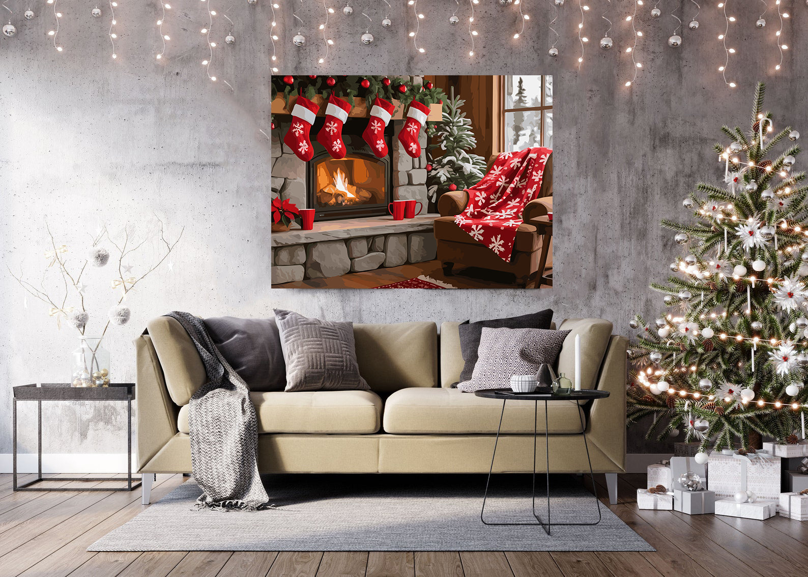 Set Pictură pe numere – Atmosferă De Crăciun 6231