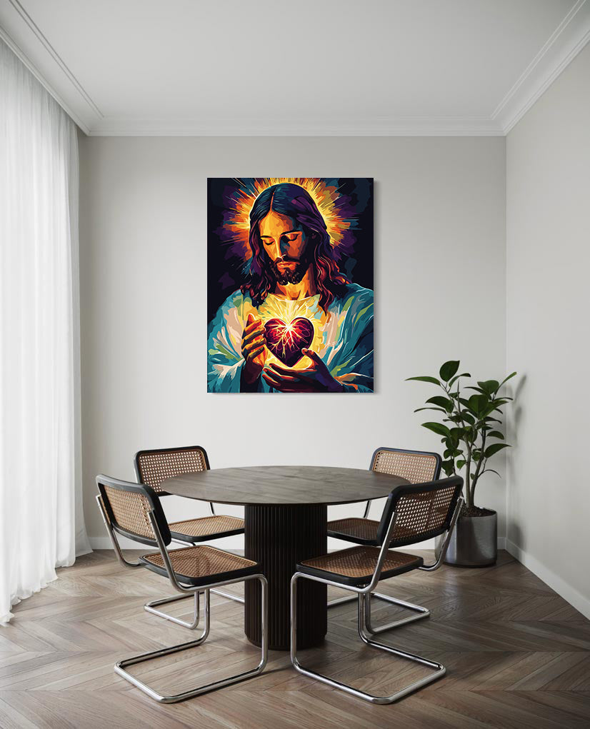 Set Pictură pe numere – Inima Sacră A Lui Isus 6262